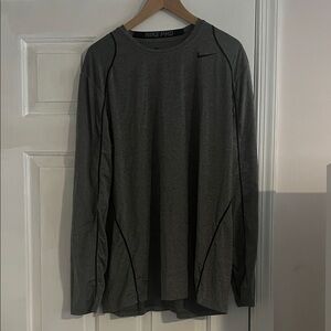 Nike Pro Men's Dark Gray Long Sleeve Tee